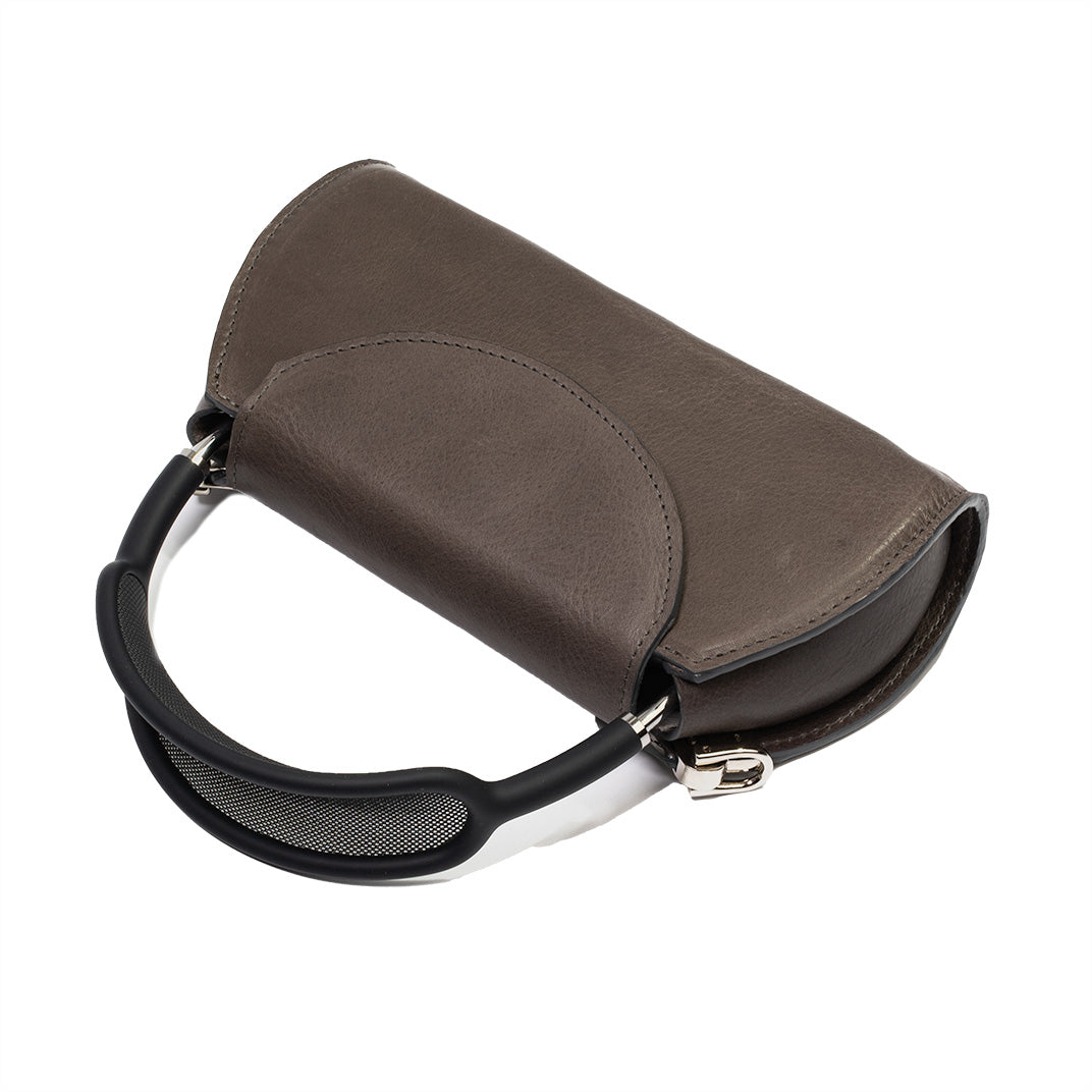Leather Case for AirPods Max (Gray / full-grain)